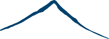 a mountain with a blue line on it