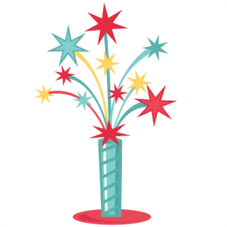 a vase filled with colorful stars