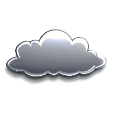 a cloud shaped object on a white background