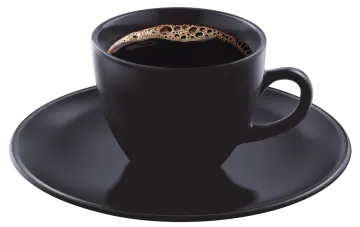 a cup of coffee on a saucer