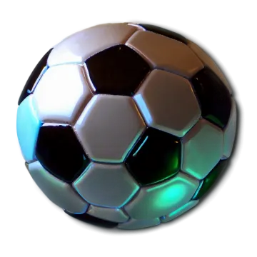 a soccer ball on a white background