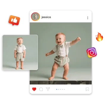 an image of a baby in a white rom