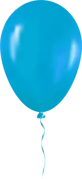 the balloon is blue
