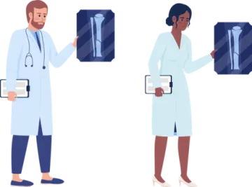 a man and woman standing next to each other people