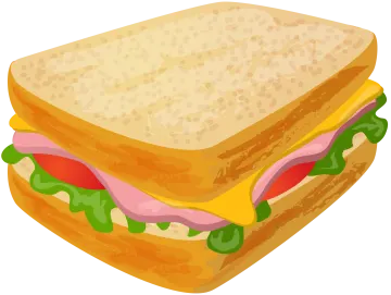 a sandwich with meat and cheese on it