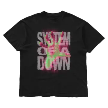 a black t - shirt with the words'stay down'printed on it