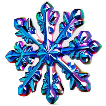 a blue and pink snowflorer