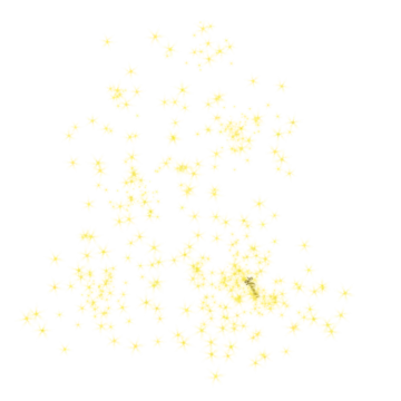 gold stars on a white background