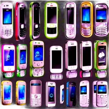 a bunch of cell phones
