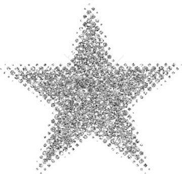 an image of a star made out of small crystals