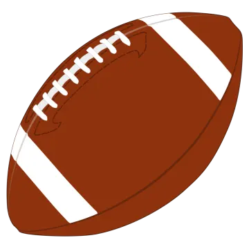 a football on a white background