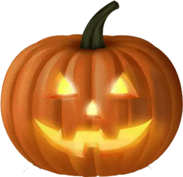 a halloween pumpkin with glowing eyes