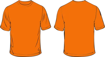 an orange t - shirt template