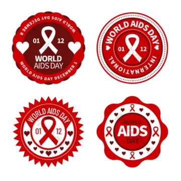 world aids day badges