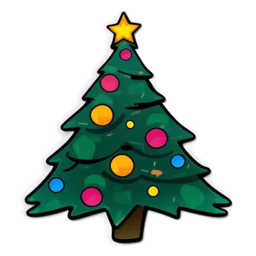 a christmas tree with colorful lights on it