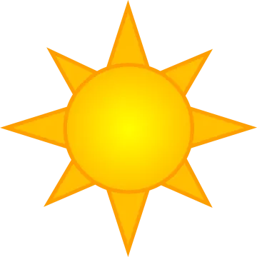 a yellow sun icon