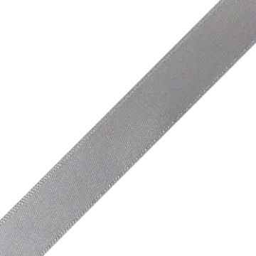 a silver ribbon on a white background