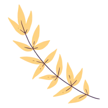 a branch with leaves on it