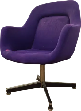 an image of a purple chair on a white background