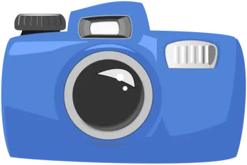 a blue camera