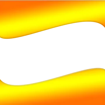 an orange and yellow background with a curved corner