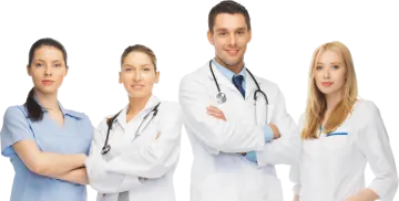a group of doctors standing together