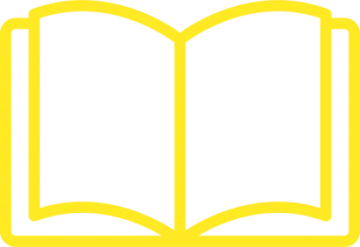 an open book on a white background