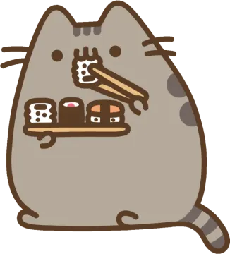 a brown cat with chop and chop in its mouth