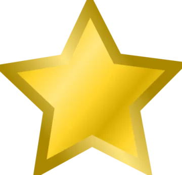 a gold star