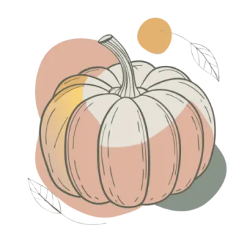an illustration of a pumpkin