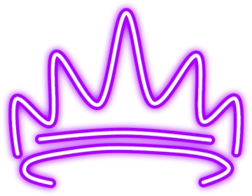a neon sign with a crown on it