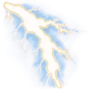 a drawing of a lightning