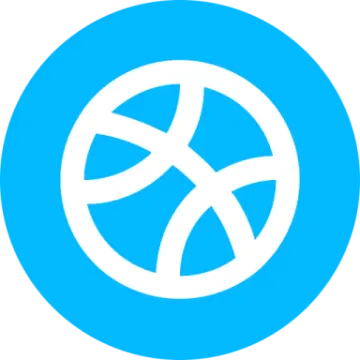 a blue circle with a white cross in the center
