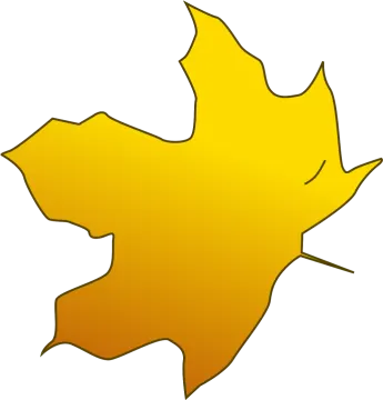 a yellow leaf on a white background