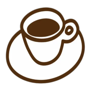 a cup of coffee on a white background