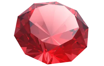 a red diamond on a white background