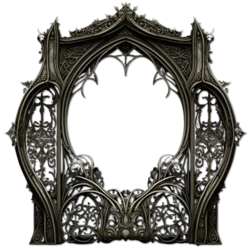 an ornate frame with a white background