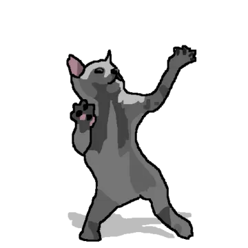 a black and white drawing of a cat