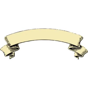 an old scroll with a blank ribbon