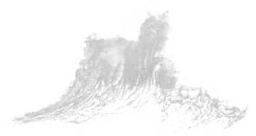 a black and white drawing of a wave