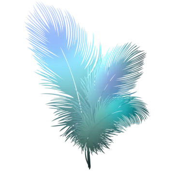 a blue palm tree on a white background