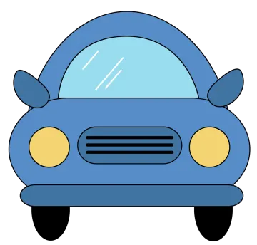 a blue car