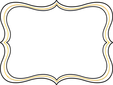 a black and yellow frame on a white background