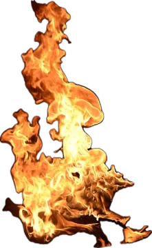 an image of a fire on a white background