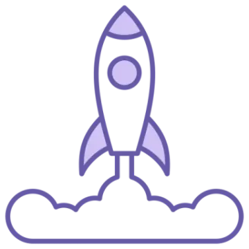 a rocket on top of a cloud
