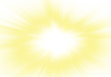 a bright yellow sun burst on a white background