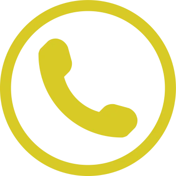 a yellow phone icon in a circle