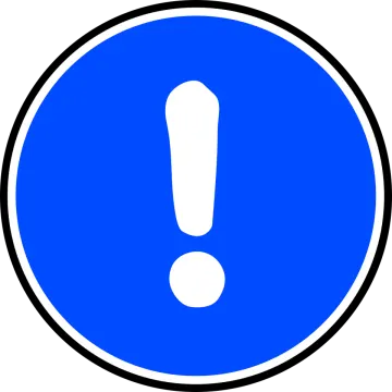 an image of a blue and white sign