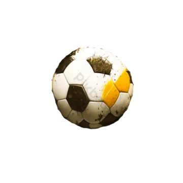 a soccer ball on a white background