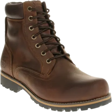a pair of brown leather boots